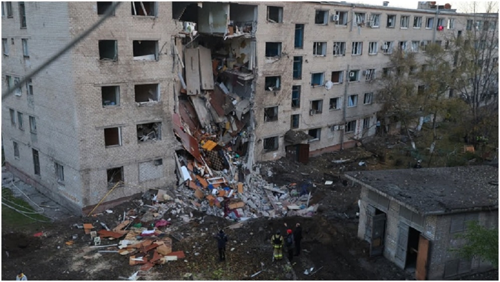 Russia Blasts Ukraines Power Grid Again Causing Outages