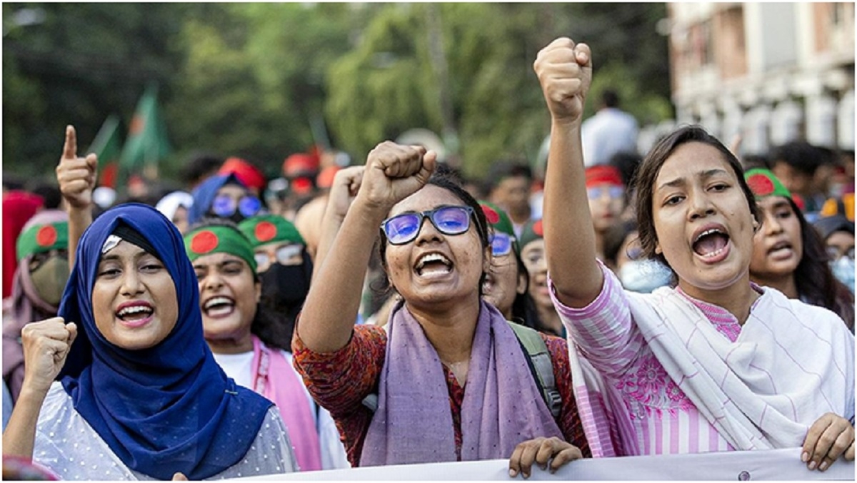 Bangladeshs Women Student Protest Leaders For Bravery