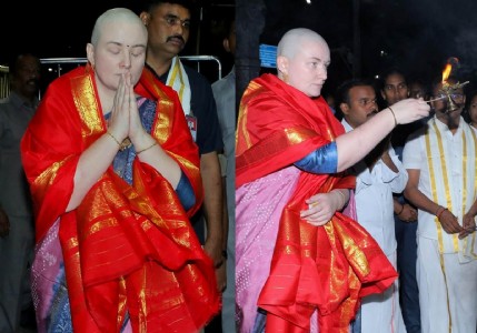Pawan Kalyan's Wife Anna Lezhneva Shaves Her Head at Tirupati Temple After Son's Sustains Injury In Fire Accident