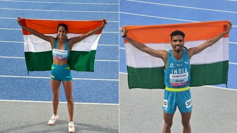  pooja wins gold