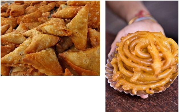 Jalebi And Samosa