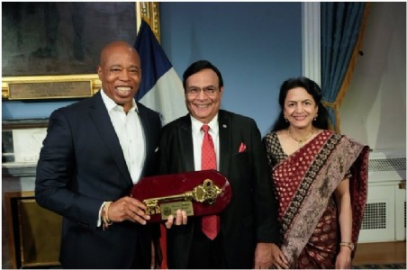 Dr. Hari Shukla Receives Key to the City of New York for Global Impact on Pediatric Medicine