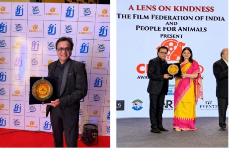 International Filmmaker and Philanthropist Mukesh Modi Honored with Prestigious CineKind Award by Smt. Maneka Gandhi