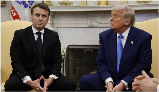 Trump Takes A Dig At Macron, Saying Wife Treats Him 'Badly'