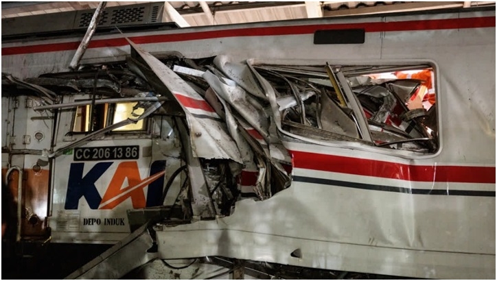 Train Collision Kills 14 Injures Dozens Near Jakarta