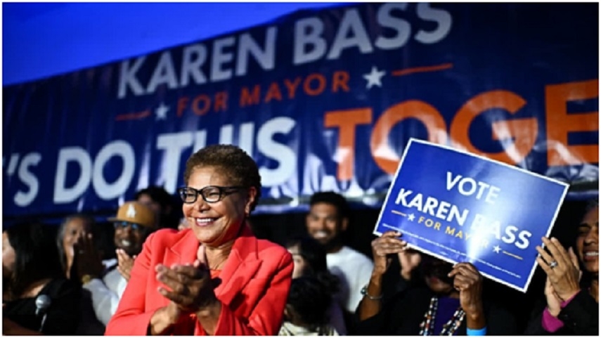 Los Angeles Mayor Karen Bass Advances To November Runoff As She Seeks Second Term