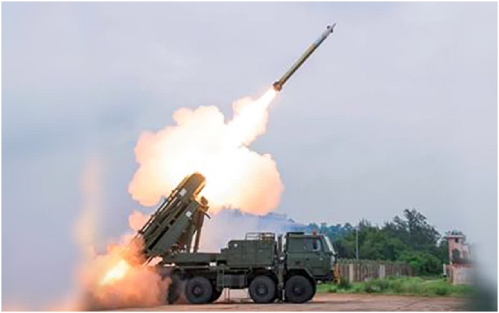 India Conducts Successful FlightTest Of Pinaka Long Range Guided Rocket