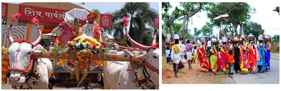 Bullock Cart Wedding in Jharkhand Promotes Dowry-Free Marriage and Cultural Heritage