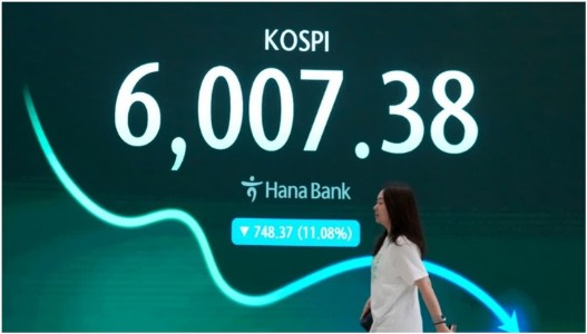 South Korea's Kospi Share Index Falls 7% And Other Asian Shares Are Mixed As Oil Prices Surge