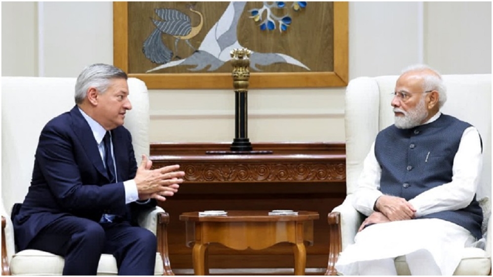 Netflix Co-CEO Ted Sarandos on Wednesday met Prime Minister Narendra Modi 